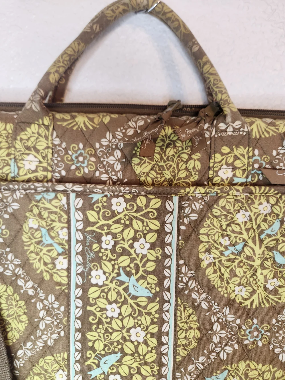 Vera Bradley Hard Shell Tablet Briefcase retired Sittin In A Tree Laptop Bag